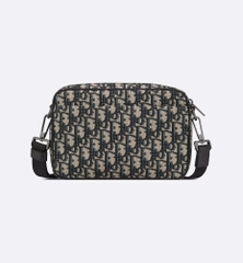 Túi Dior Safari Bag With Strap Oblique Jacquard (Beige) [Mirror Quality]