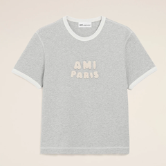 ÁO THUN AMI PARIS KNITTED PATCH (GREY)