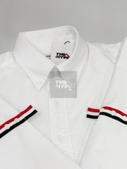 ÁO SƠ MI THOM BROWNE TB GROSGRAIN ARM BAND SOLID POPLIN (SỌC TAY)