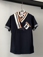 13DE MARZO TEE - Áo Thun Malposition Logo Knit (Evening Blue) Best Quality