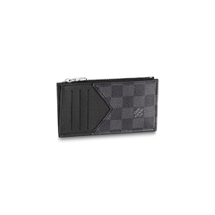 Ví Đựng Card Louis Vuitton Coin Damier Graphite [Mirror Quality]