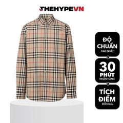 BURBERRY SHIRT - Áo Sơ mi tay dài BBR Vintage Check Poplin [Mirror Quality]