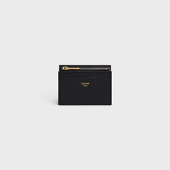 Ví Celine COMPACT WALLET WITH COIN TRIOMPHE IN SHINY CALFSKIN (Black) [MIRROR QUALITY]