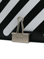OFF-WHITE BAG - Túi Oblique Stripes (Black) [Mirror Quality]