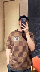 Áo Thun Louis Vuitton LV Damier (Sienna) [Mirror Quality]