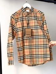 BURBERRY SHIRT - Áo Sơ mi tay dài BBR Vintage Check Poplin [Mirror Quality]