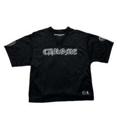 Áo Thun Chrome Hearts CH Mesh Stadium Football Jersey (Black) [Mirror Quality]