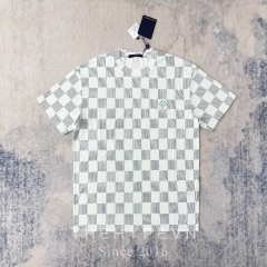 Áo Thun Louis Vuitton LV Damier Monogram (Blue-Green) [Mirror Quality]