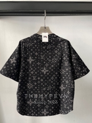 Áo Sơ Mi Jacket Louis Vuitton LV Baseball Monogram Denim (Black) [Mirror Quality]