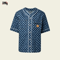 ÁO SƠ MI LOUIS VUITTON DAMERI DENIM BASEBALL (BLUE)