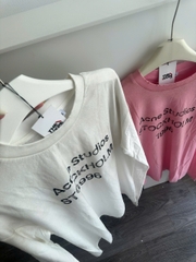 ÁO TAY DÀI ACNE STUDIOS FADED EXFORD U 1996 (WHITE)