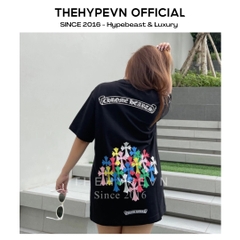 Áo Thun Chrome Hearts CH Multi Colour Cross (Black) [Mirror Quality]