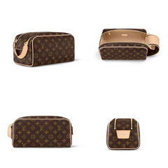 Túi Louis Vuitton LV Dopp Kit Zip Monogram (Brown) [Mirror Quality]