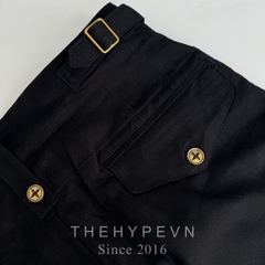 Quần Shorts Louis Vuitton Lovers motif with rivets ( Black )