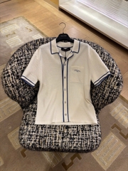ÁO POLO LOUIS VUITTON BLUE LINE (WHITE)