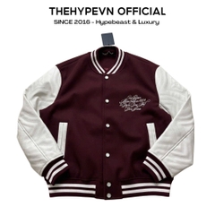 ÁO KHOÁC LOUIS VUITTON LV CALFSKIN HOUSE VARSITY JACKET (RED)