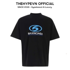 Áo Thun Balenciaga BLCG Surfer Cracked Vintage cotton (Black) [Mirror Quality]