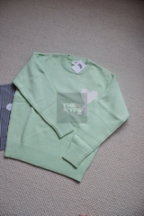 ÁO SWEATER AMI PARIS BIG HEART LOGO (GREEN)