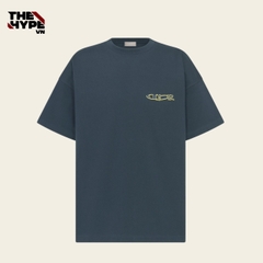 ÁO THUN DIOR LEWIS HAMILTON COTTON (DARK BLUE)