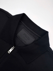ÁO POLO PRADA RE-NYLON TRIANGLE LOGO (BLACK)