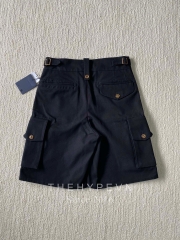 Quần Shorts Louis Vuitton Lovers motif with rivets ( Black )
