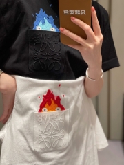 LOEWE TEE - Áo Thun Loewe Howl’s Moving Castle (Đen) [MIRROR QUALITY]