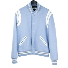 SAINT LAURENT JACKET - Áo khoác SLP Teddy (Baby Blue) [Mirror Quality]