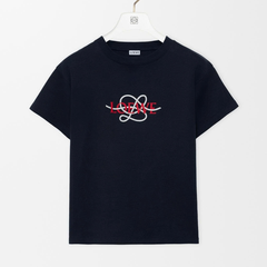 ÁO THUN LOEWE L & LOEWE PATCH T-SHIRT (NAVY BLUE)
