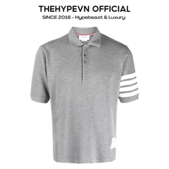 ÁO POLO THOM BROWNE 4 BAR STRIPE (GREY)