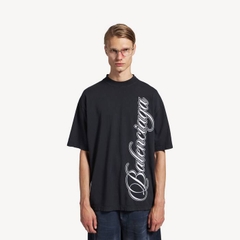 ÁO BALENCIAGA MEN'S CURSIVE T-SHIRT (BLACK)