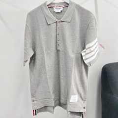 Áo Polo Thom Browne sọc tay (Grey) [Mirror Quality]