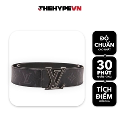 LOUIS VUITTON BELT - Dây Nịt LV nitiales Reversible Belt Monogram Eclipse Taiga 40mm (Black) [Mirror Quality]