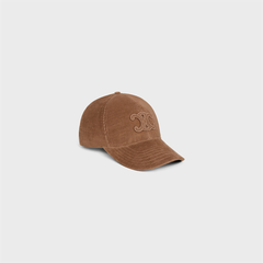 CELINE CAP- Mũ Lưỡi Trai Celine Logo Thêu (Brown) [MIRROR QUALITY]