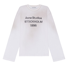 ÁO TAY DÀI ACNE STUDIOS FADED EXFORD U 1996 (WHITE)