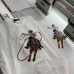 ÁO THUN LOUIS VUITTON LV COWBOY LASSO (WHITE)