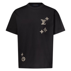 ÁO THUN LOUIS VUITTON FLOWERS MONOGRAM (BLACK)