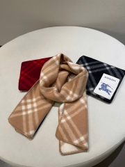 KHĂN BURBERRY BBR CHECK WOOL SCARF (NEUTRAL)