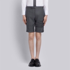 THOM BROWNE SHORTS - Quần ngắn TB Skinny-Fit 4 bar (xám) [Mirror Quality]