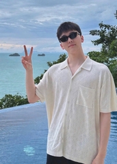 ÁO SƠ MI LOUIS VUITTON LV POINTELLE SHIRT (WHITE)