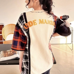 13DE MARZO TEE - Áo Thun 13De Marzo Vintage Plaid Patch (Multicolor) Best Quality
