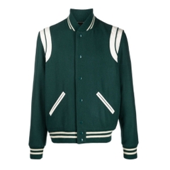 SAINT LAURENT TEDDY JACKET - Áo khoác SLP Teddy Green [Mirror Quality]