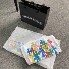 Áo Thun Chrome Hearts CH Multi Colour Cross (White) [Mirror Quality]