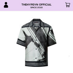 ÁO SƠ MI LOUIS VUITTON LV AMERICA CUP SILK (BLACK/WHITE)