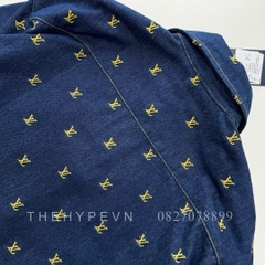 ÁO SƠ MI LOUIS VUITTON LV SIGNATURE GOLD MONOGRAM BLASON JACKET (BLUE DENIM)