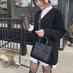 DIOR BAG - Túi Dior Lady ABCDior Ultramatte (Black) [Mirror Quality]
