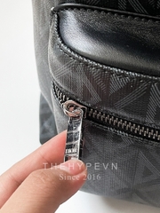 Balo Dior CD Diamond Canvas and Smooth Calfskin (Black) [Mirror Quality]