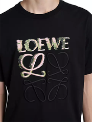 Áo Thun Loewe Logo Relaxed-Fit (Black) [Mirror Quality]