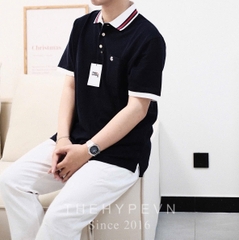 ÁO POLO GUCCI GC COTTON PIQUET WITH DOUBLE G (BLACK)