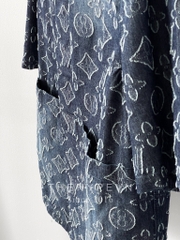 Áo Sơ Mi Louis Vuitton LV Flower Patterns Monogram (Blue) [Mirror Quality]
