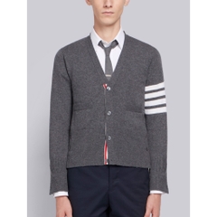 THOM BROWNE CARDIGAN - Áo khoác Thom Browne 4 bar stripe ( Dark Grey) [Mirror quality]